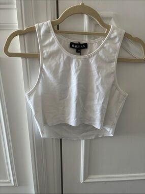 White Cropped Tank *NWT*